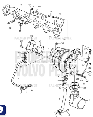 Order VOLVO PENTA 20799038 Return Line