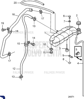 Order VOLVO PENTA 20893584 Hose Clamp