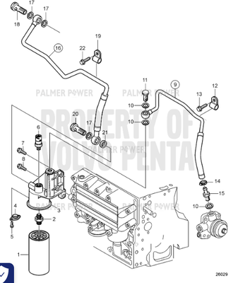 Order VOLVO PENTA 20914974 Fuel Filter Housing