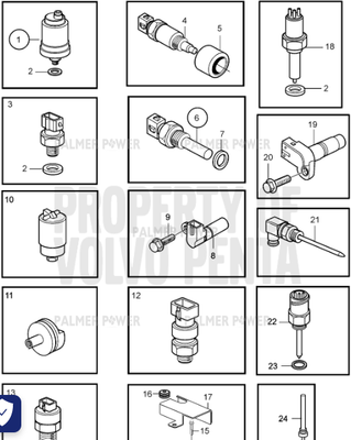 Order VOLVO PENTA 21001502 Switch | Oil Pressure