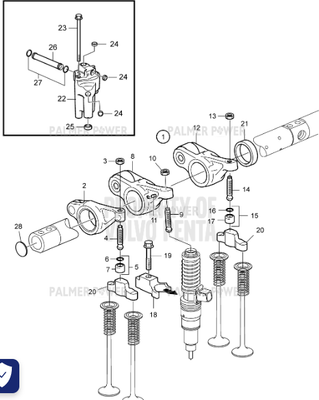 Order VOLVO PENTA 21809012 Rocker Arm | Exhaust