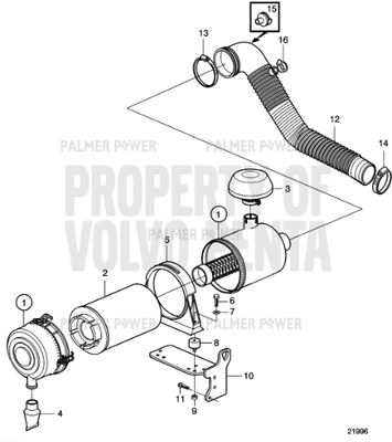 Order VOLVO PENTA 21039712 Air Duct