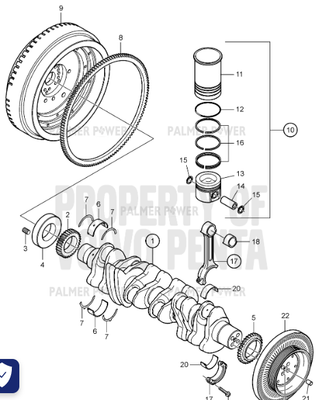 Order VOLVO PENTA 21040133 Main Bearing