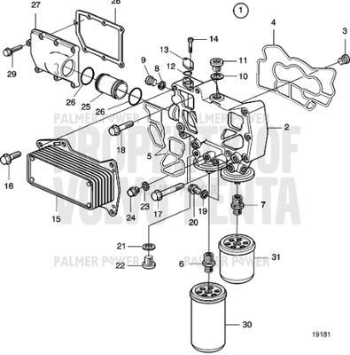 Order VOLVO PENTA 21099784 Oil Cooler