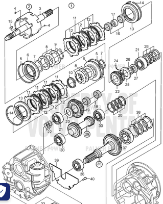 Order VOLVO PENTA 21158906 Reversing Gear Kit