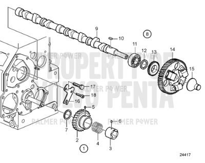 Order VOLVO PENTA 21193021 Camshaft
