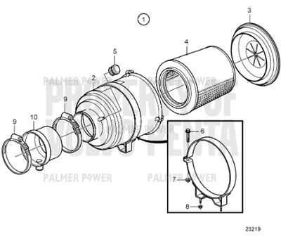 Order VOLVO PENTA 21196919 Air Filter Insert