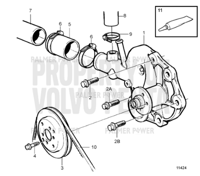 Order VOLVO PENTA 21282005 Water Pump