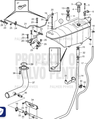 Order VOLVO PENTA 21381313 Water Pipe