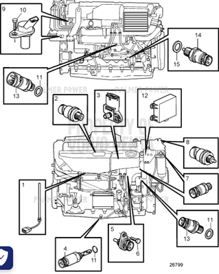 Order VOLVO PENTA 21416784 Level Sensor