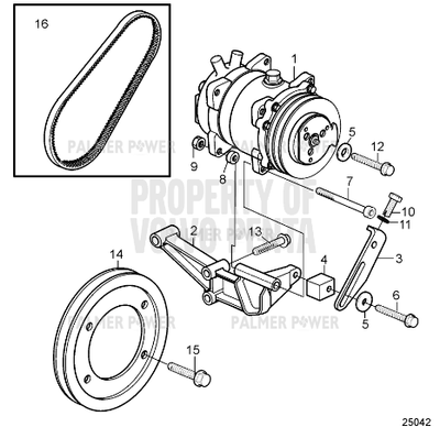 Order VOLVO PENTA 21457234 Tensioner