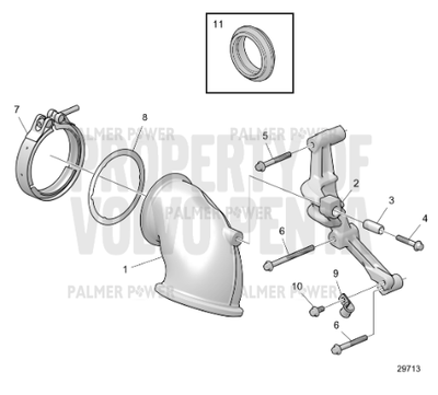 Order VOLVO PENTA 21472836 V-Clamp Order VOLVO PENTA 21472836 V-Clamp