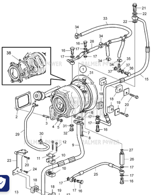Order VOLVO PENTA 21589237 Turbocharger