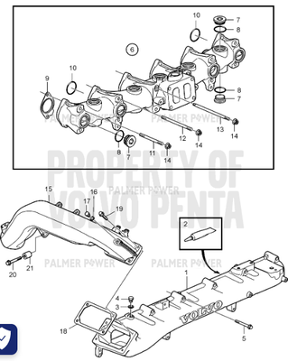 Order VOLVO PENTA 22562526 Charge Air Pipe