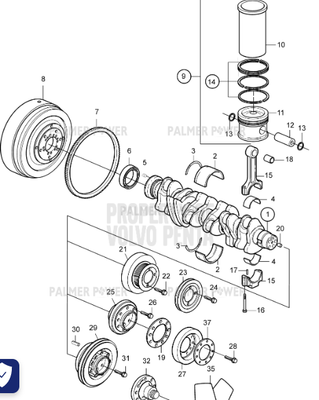 Order VOLVO PENTA 21628356 Crankshaft Seal Order VOLVO PENTA 21628356 Crankshaft Seal