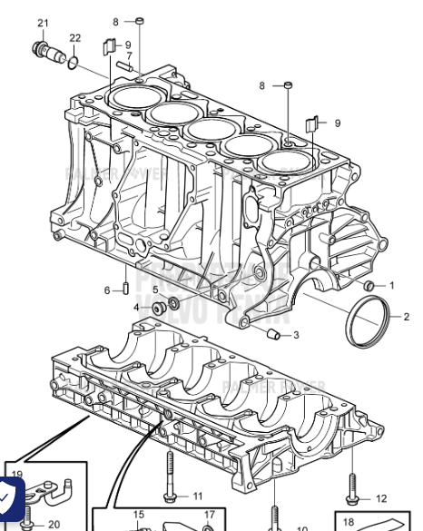 Order VOLVO PENTA 21636474 Connection Block