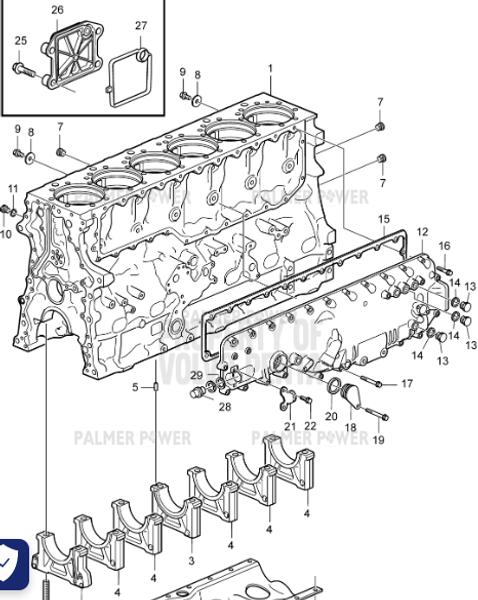Order VOLVO PENTA 21644620 Frame Reinforcement