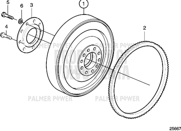 Order VOLVO PENTA 21665182 Flange