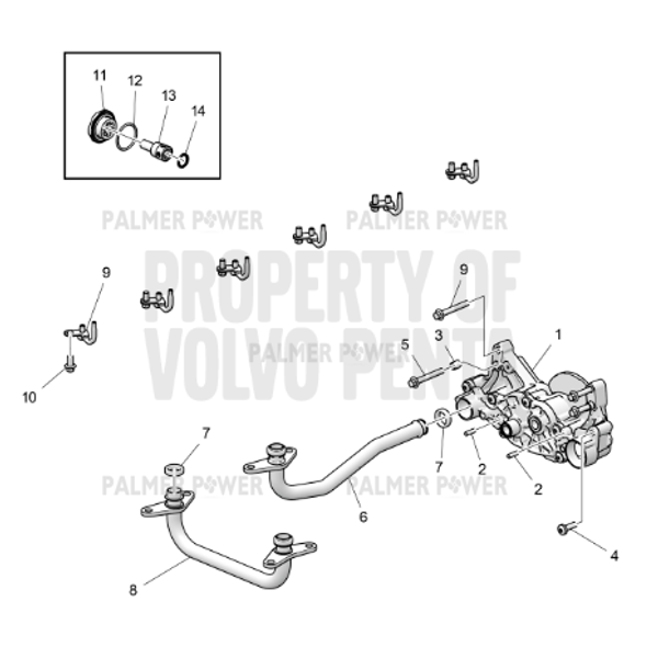 Order VOLVO PENTA 23840504 Pressure Pipe