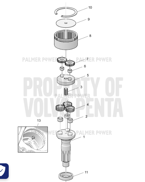 Order VOLVO PENTA 21914721 Sun Gear
