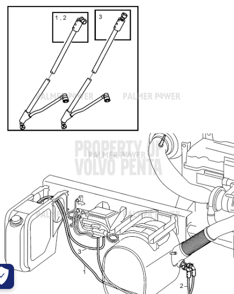 Order VOLVO PENTA 21923023 Hose | White