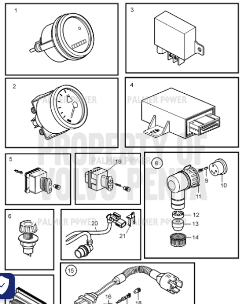 Order VOLVO PENTA 22000980 Retainer