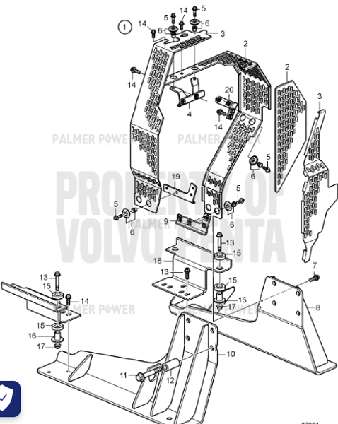 Order VOLVO PENTA 22023987 Plate