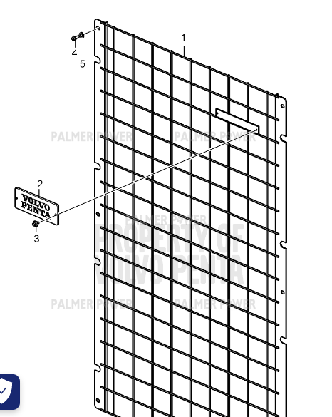 Order VOLVO PENTA 22052261 Radiator Grille