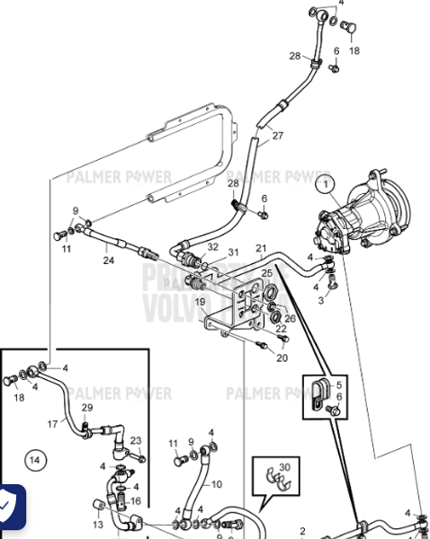 Order VOLVO PENTA 22053471 Fuel Hose