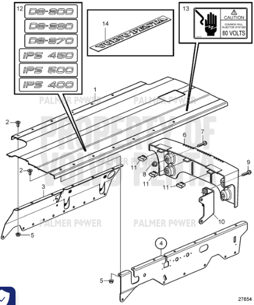 Order VOLVO PENTA 22382554 Support