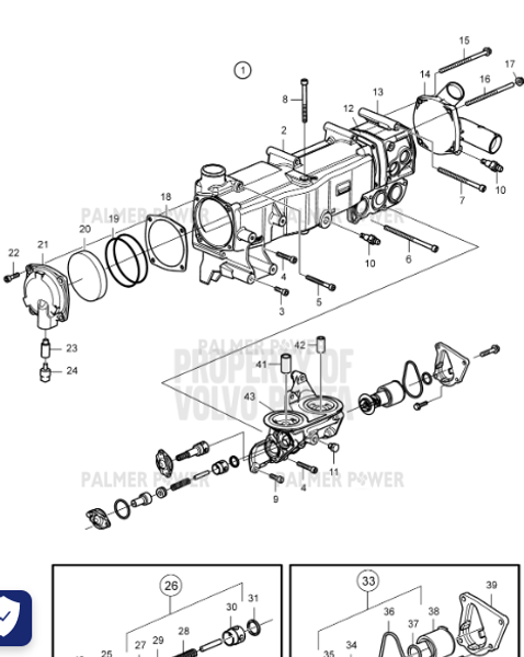 Order VOLVO PENTA 22441904 End Cover
