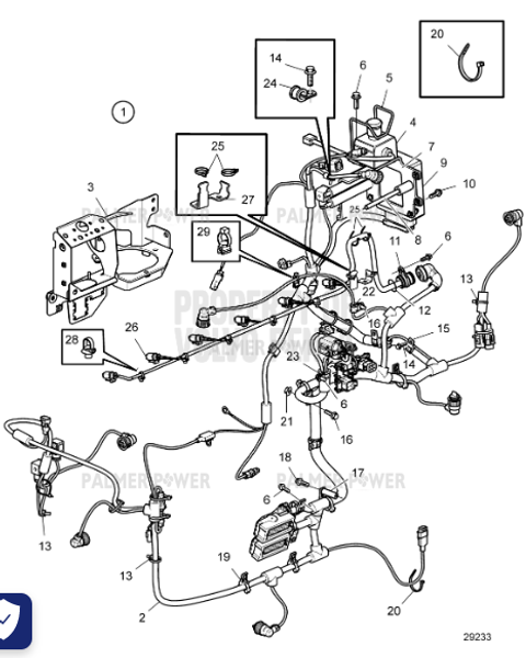 Order VOLVO PENTA 22447330 Bracket