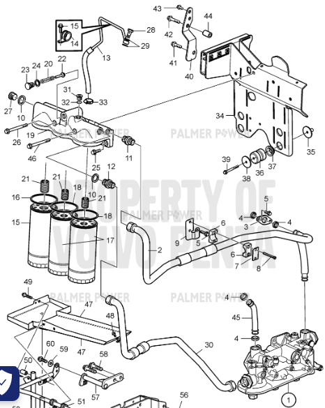 Order VOLVO PENTA 22597439 Oil Line
