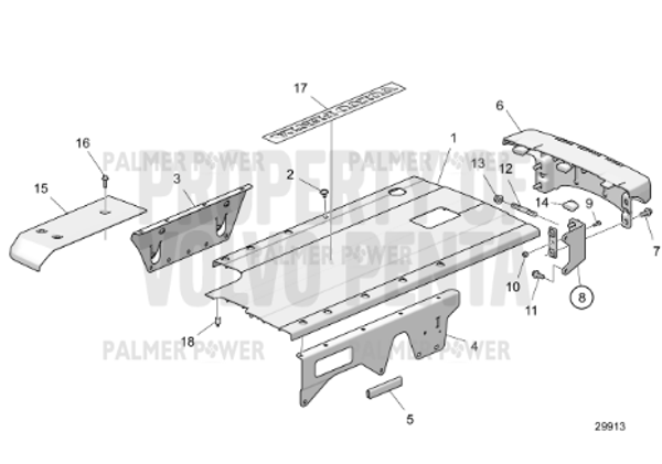 Order VOLVO PENTA 22822835 Support
