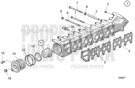 Order VOLVO PENTA 22880007 Exhaust Manifold