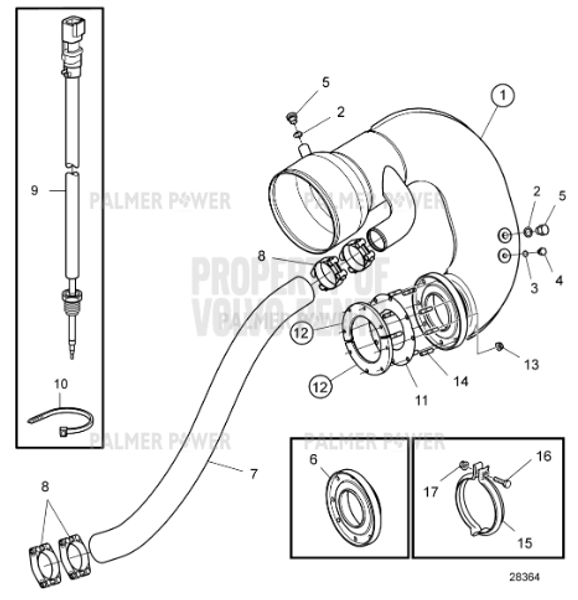 Order VOLVO PENTA 22995081 Flange