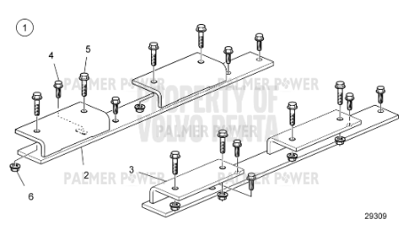 Order VOLVO PENTA 23059553 Engine Bracket Kit