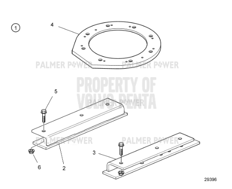 Order VOLVO PENTA 23059555 Engine Bracket Kit