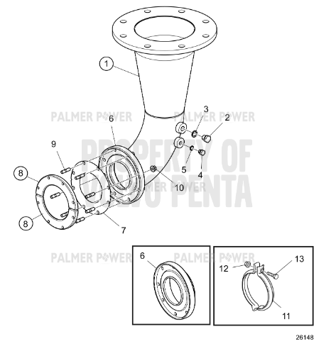 Order VOLVO PENTA 23117928 Gasket