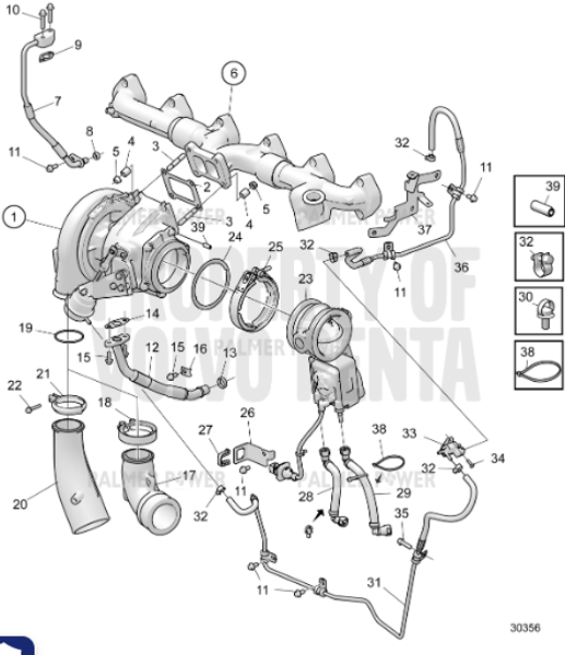 Order VOLVO PENTA 23124592 Oil Return Pipe