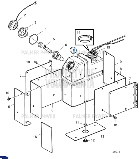 Order VOLVO PENTA 23175977 Tank