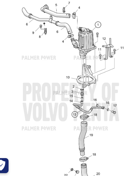 Order VOLVO PENTA 23285503 Bracket