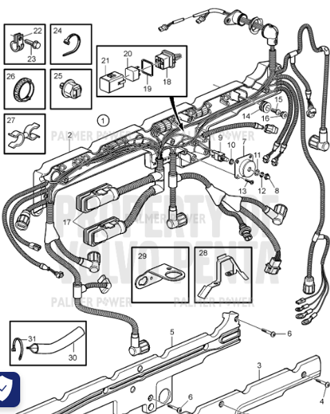 Order VOLVO PENTA 23357401 Wiring Harness