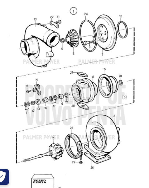 Order VOLVO PENTA 273873 Repair Kit