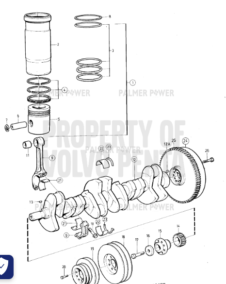 Order VOLVO PENTA 276929 Cylinder Liner Kit