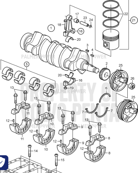 Order VOLVO PENTA 3580551 Lock Ring
