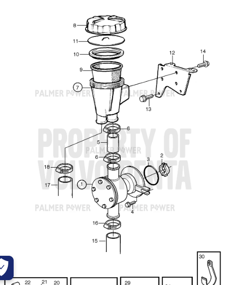 Order VOLVO PENTA 3580798 Clamp