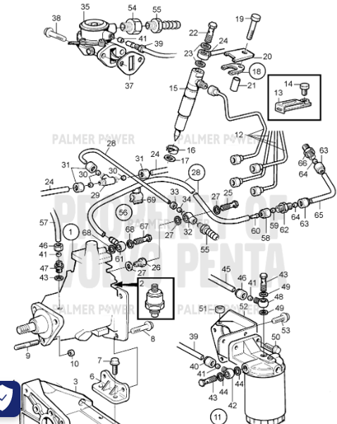 Order VOLVO PENTA 3582250 Repair Kit