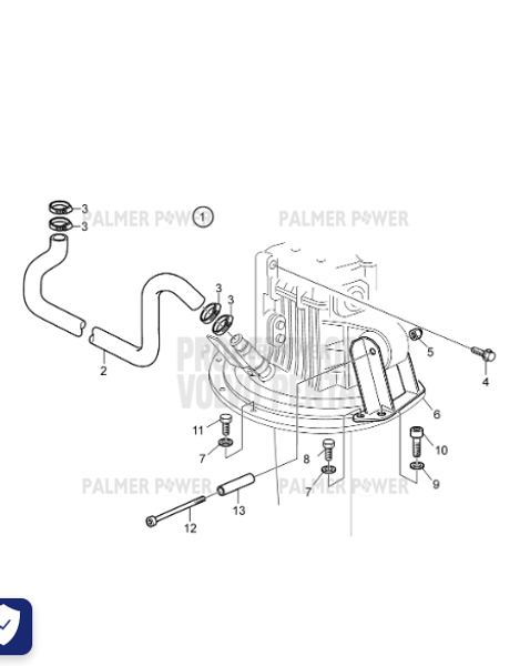 Order VOLVO PENTA 3583866 Hose