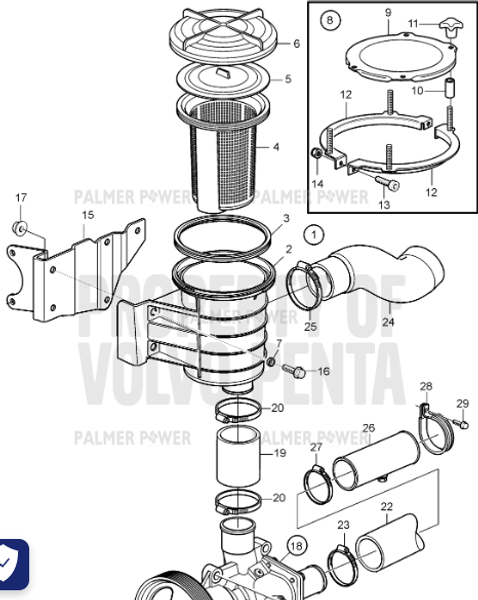 Order VOLVO PENTA 3584040 Hose